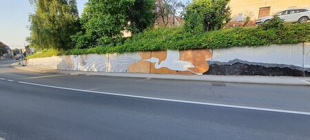 Grafitiranje škarp v Gornji Radgoni 1